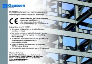 Article image of: Europese Norm 15048  boutensets bij Klaassen leverbaar