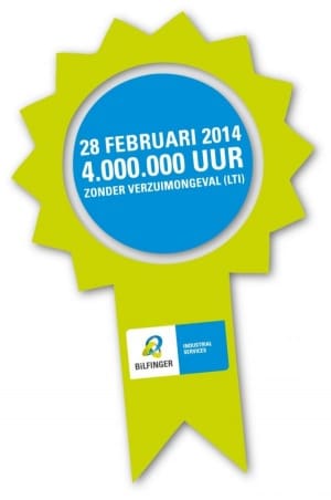Article image of: Absoluut record Bilfinger Industrial Services Benelux: 4 miljoen uur gewerk