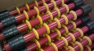 Article image of: Transportband-onderrollen met PU ringen