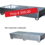 Article image of: Lekbak voor plaatsing onder een stelling