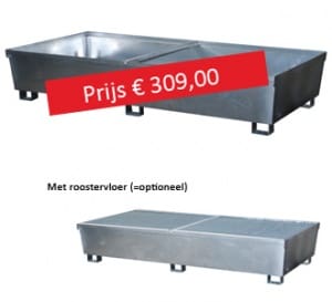 Article image of: Lekbak voor plaatsing onder een stelling