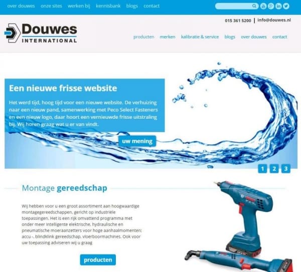 Article image of: Nieuwe website voor Douwes International BV