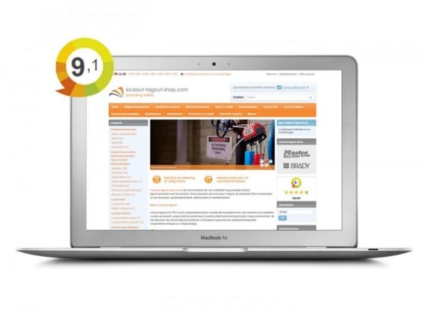 Article image of: Lockout-tagout-shop scoort 9.1 met producten en service