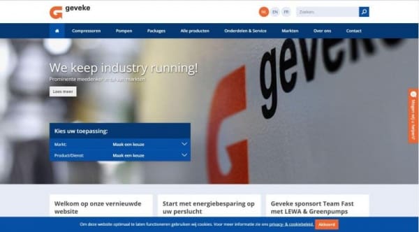 Article image of: Geveke introduceert geheel nieuwe website
