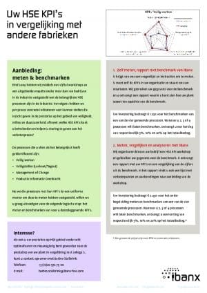 Article image of: HSE KPI`s vergelijken met andere fabrieken