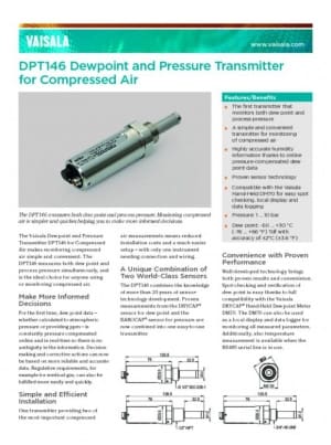 Article image of: Unieke nieuwe transmitter combineert dauwpunt- en drukmeting bij persluchtt