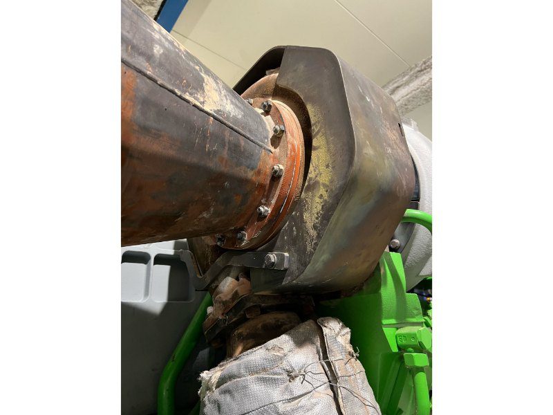 Chroom-6 aanwezig in een afsluitkap van een turbine bij een industrieel fornuis. 