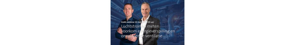 Header visual of : Webinar over luchtstromen meten: voorkom energieverspilling en onvoldoende ventilatie